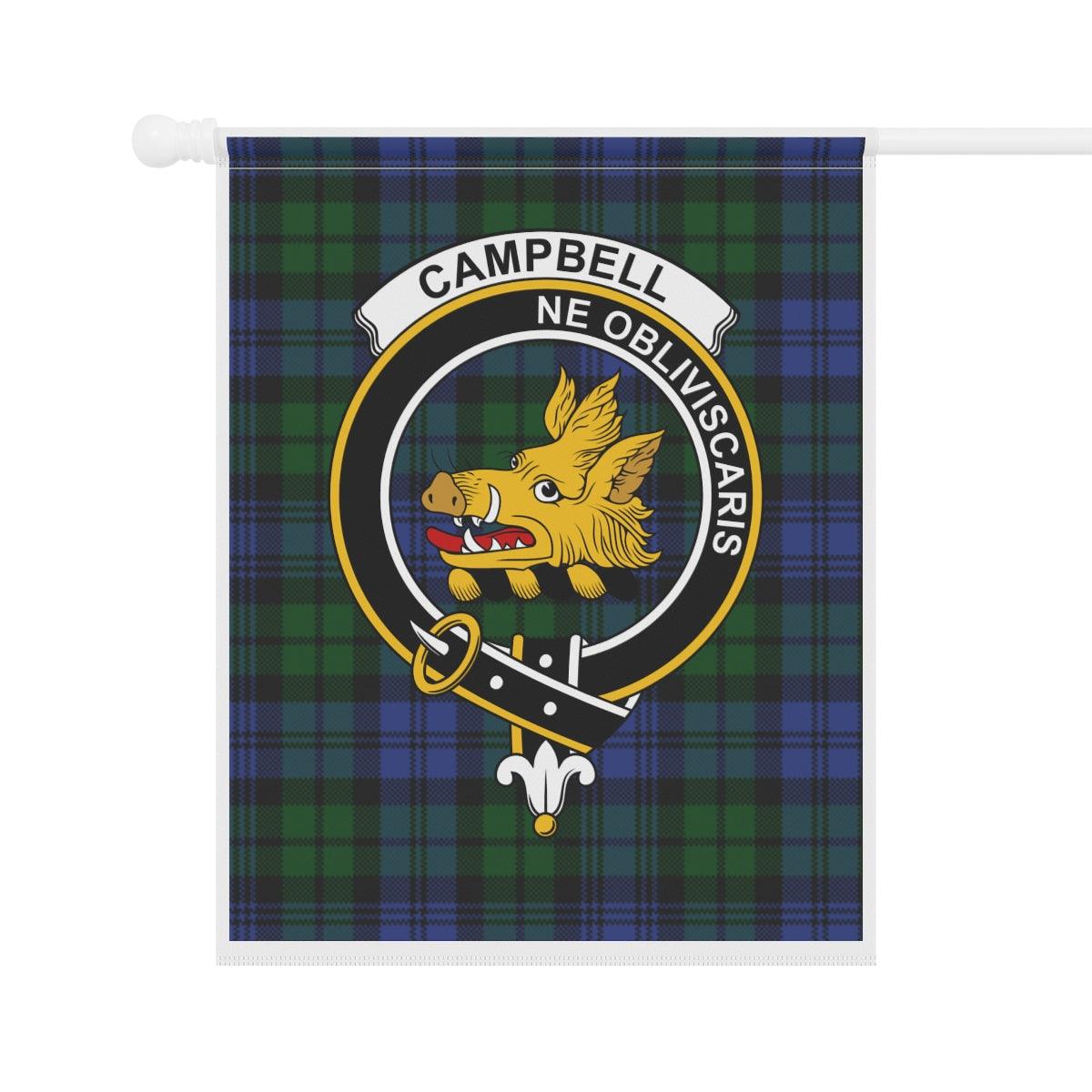Clan Campbell Scottish Flag, Scottish Clan Garden & House Banner, Scotland Clan Campbell Tartan Crest Gift