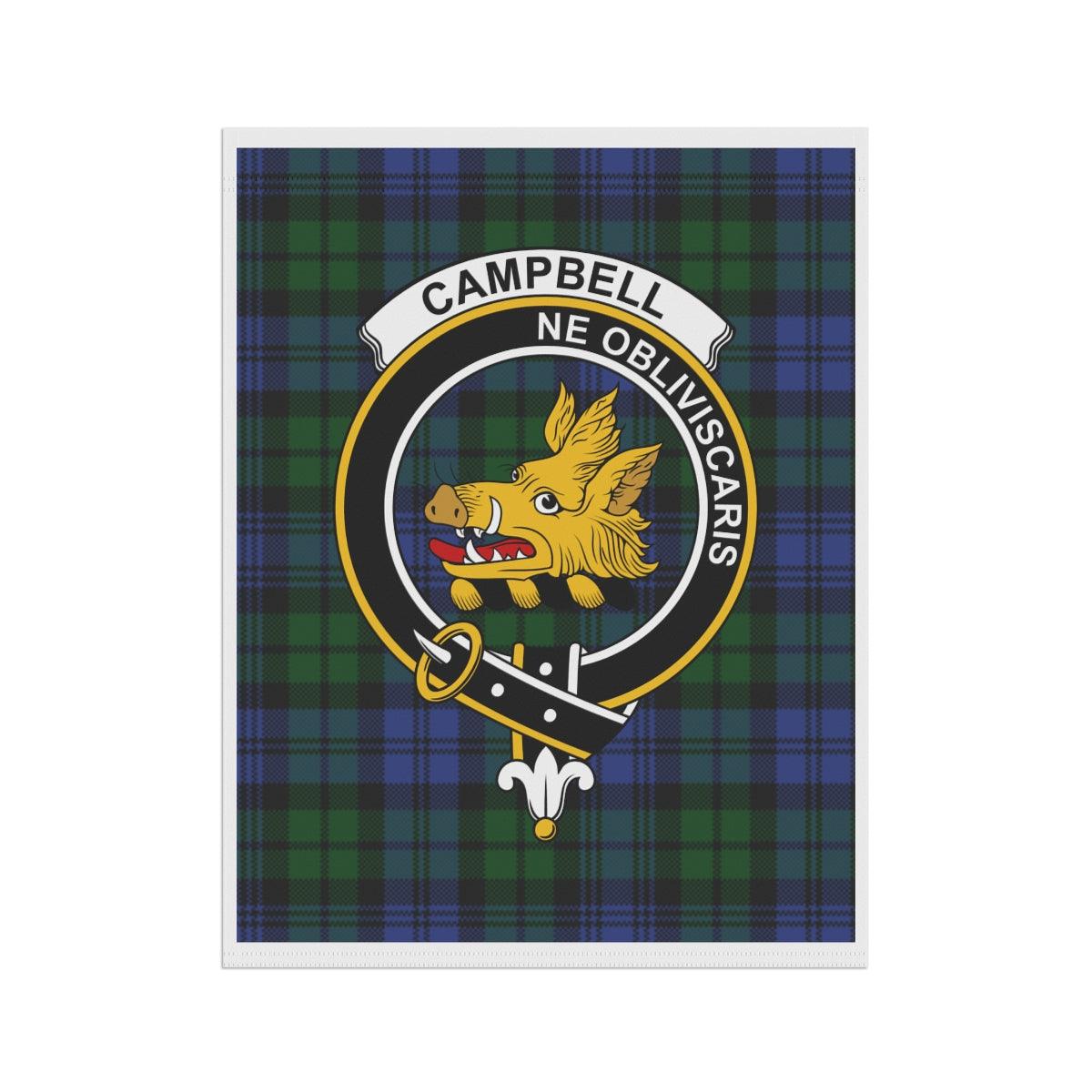Clan Campbell Scottish Flag, Scottish Clan Garden & House Banner, Scotland Clan Campbell Tartan Crest Gift