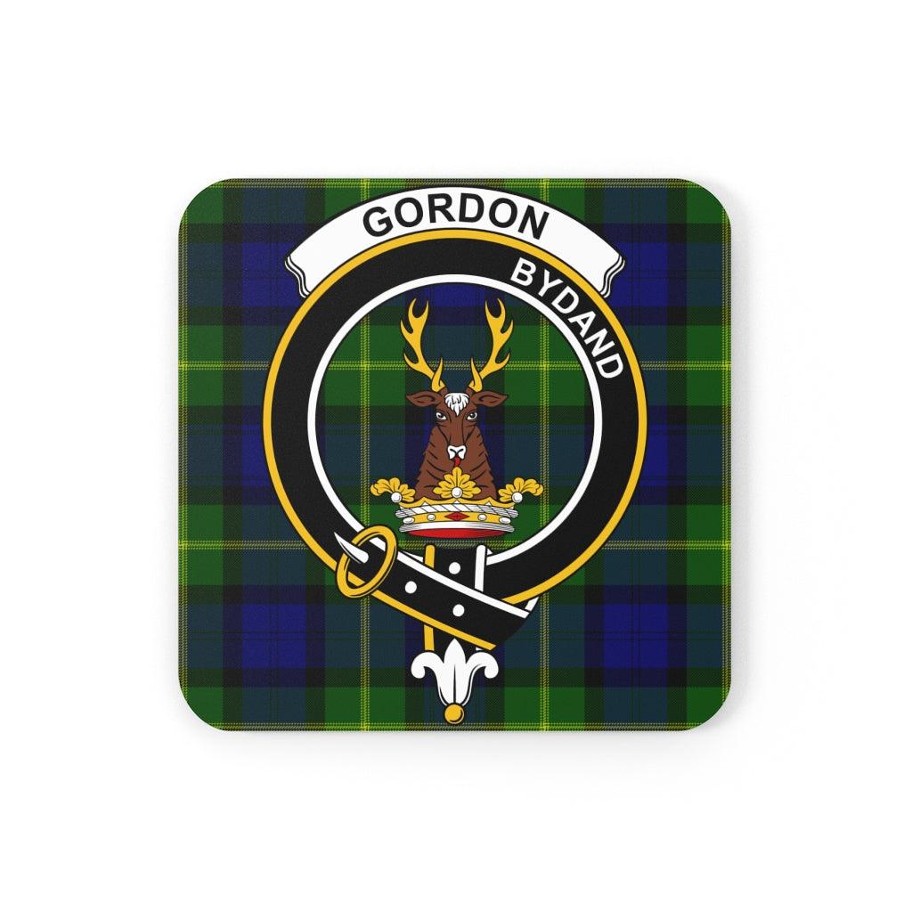Clan Gordon Scottish Tartan Coster Set