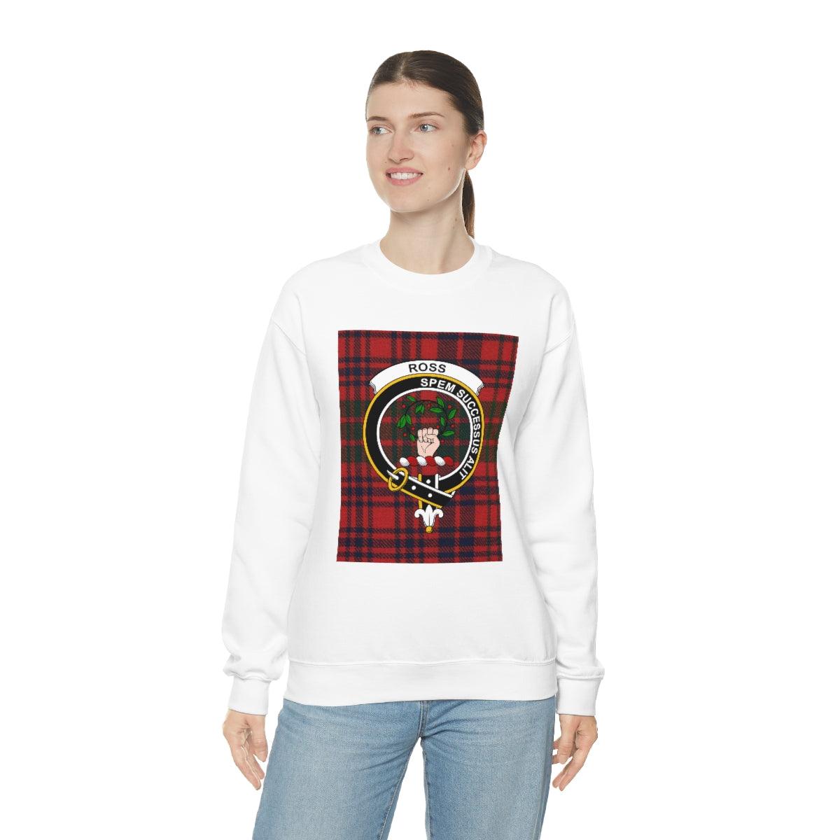 Clan Ross Scottish Tartan Sweatshirt, Ross Family Plaid Shirt, Ross Clan Crest Scotland Gift, Scottish Unisex Shirt