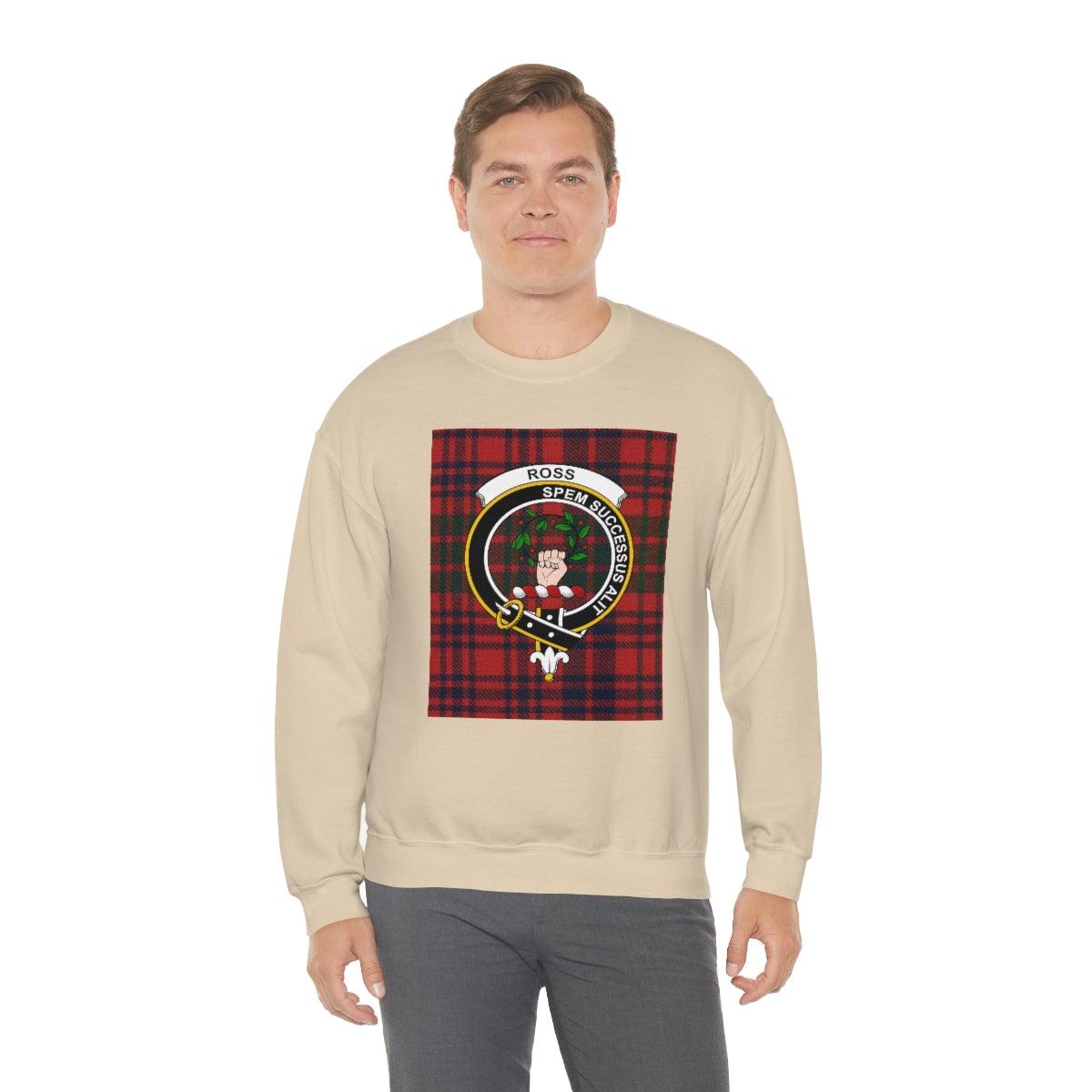 Clan Ross Scottish Tartan Sweatshirt, Ross Family Plaid Shirt, Ross Clan Crest Scotland Gift, Scottish Unisex Shirt