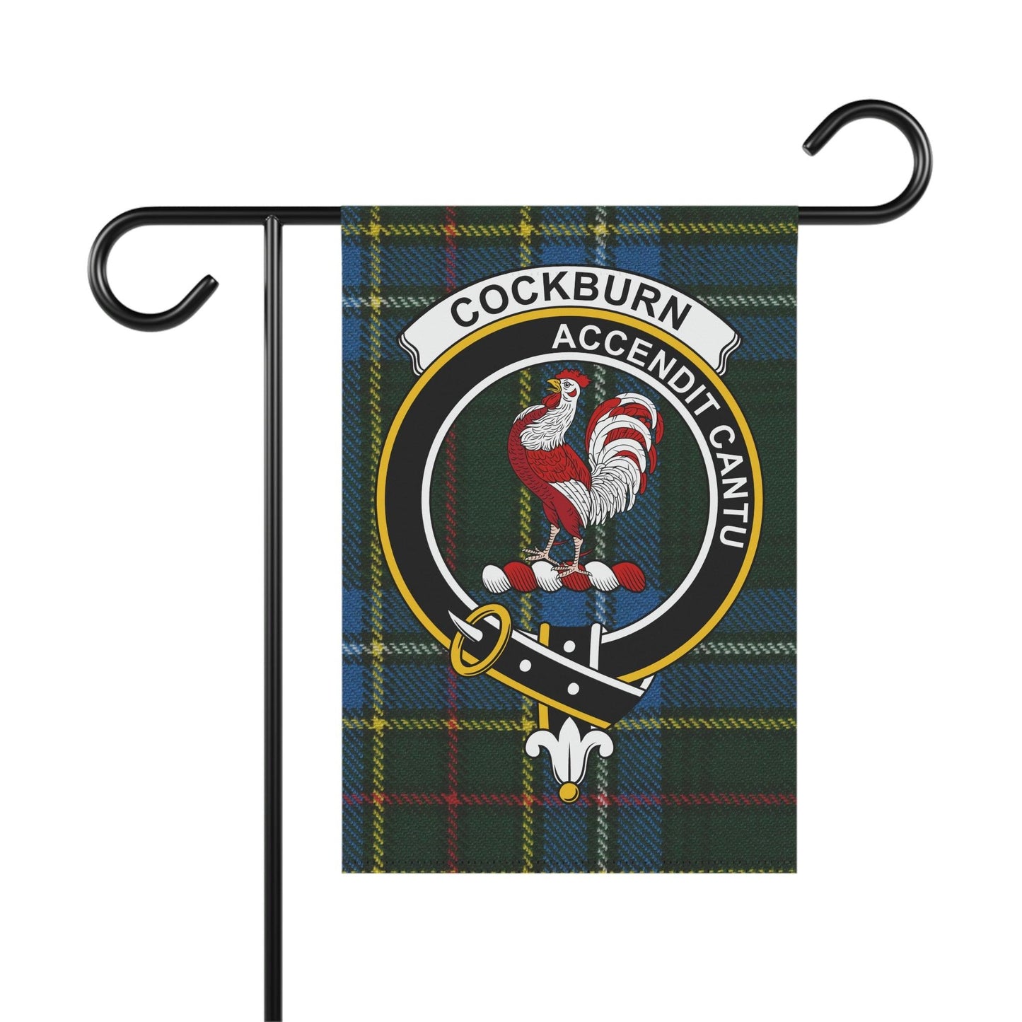 Cockburn Clan Scottish Tartan Flag, Cockburn Garden Banner, Scottish Flag, Scottish Clan Gift, Scotland Flag
