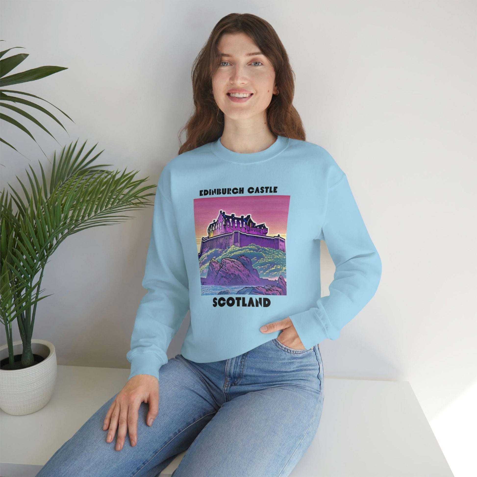 Edinburgh Castle Scotland Sweatshirt, Edinburgh Shirt, Scottish Retro Sweatshirt