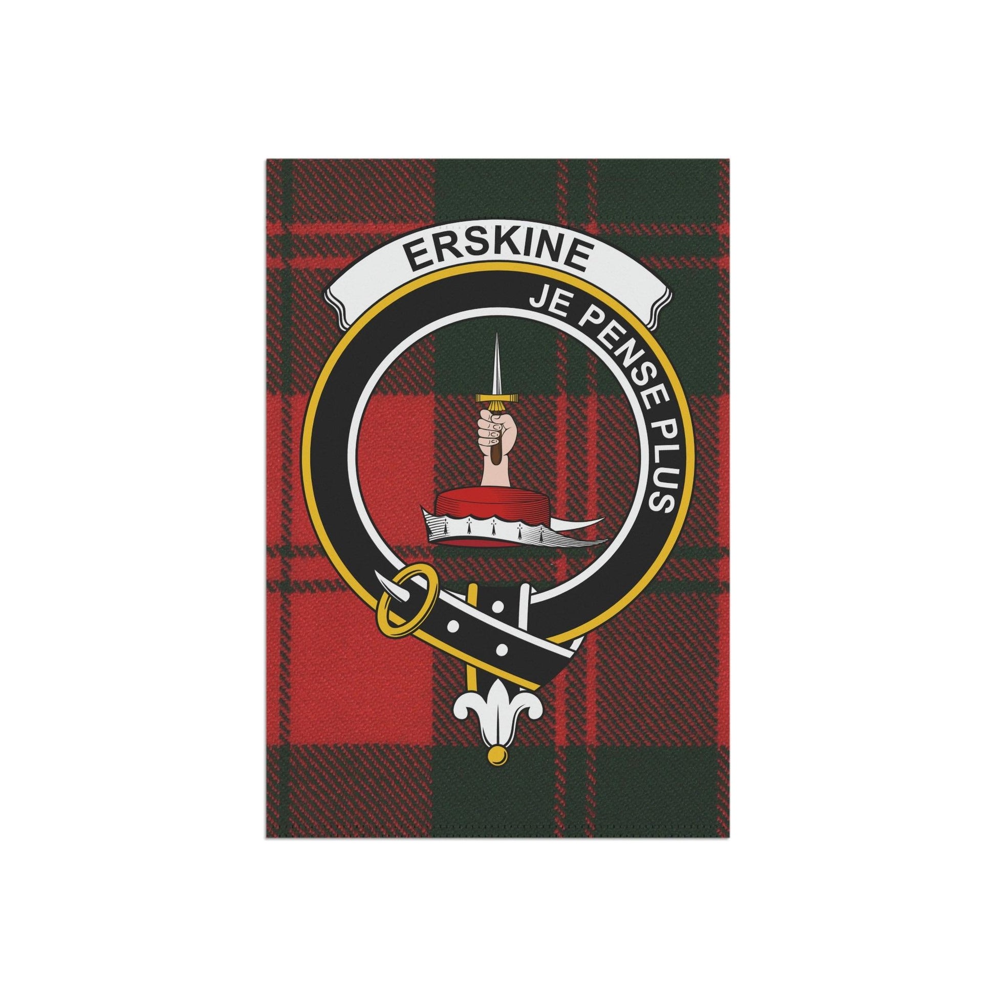 Erskine Clan Scottish Tartan Flag, Erskine Garden Banner, Scottish Flag, Scottish Clan Gift, Scotland Flag