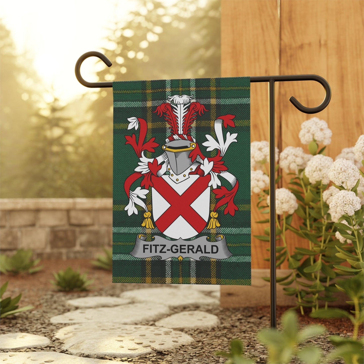 Fitz-Gerald Coat Of Arms Irish Garden Flag