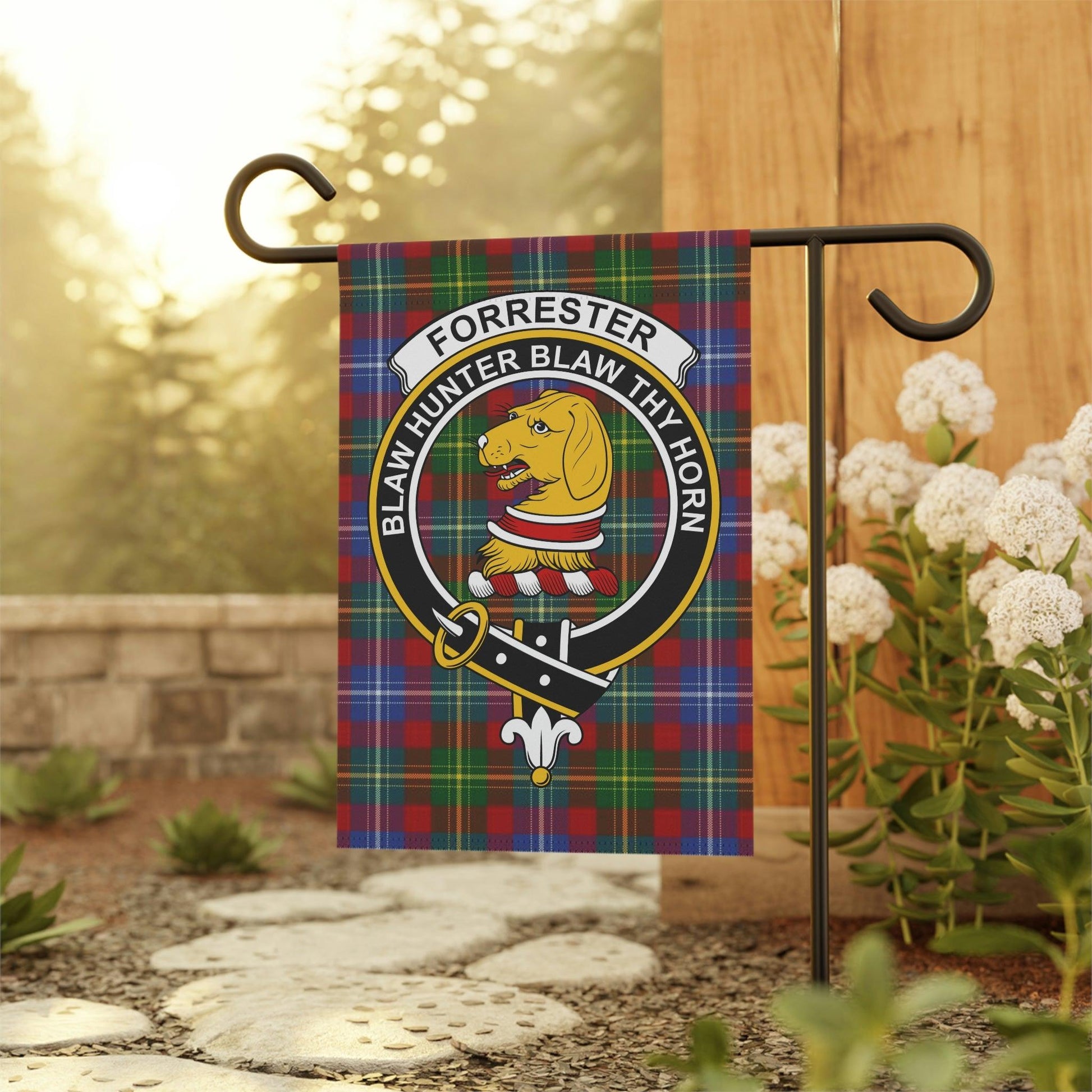 Forrester Clan Scottish Tartan Flag, Forrester Garden Banner, Scottish Flag, Scottish Clan Gift, Scotland Flag