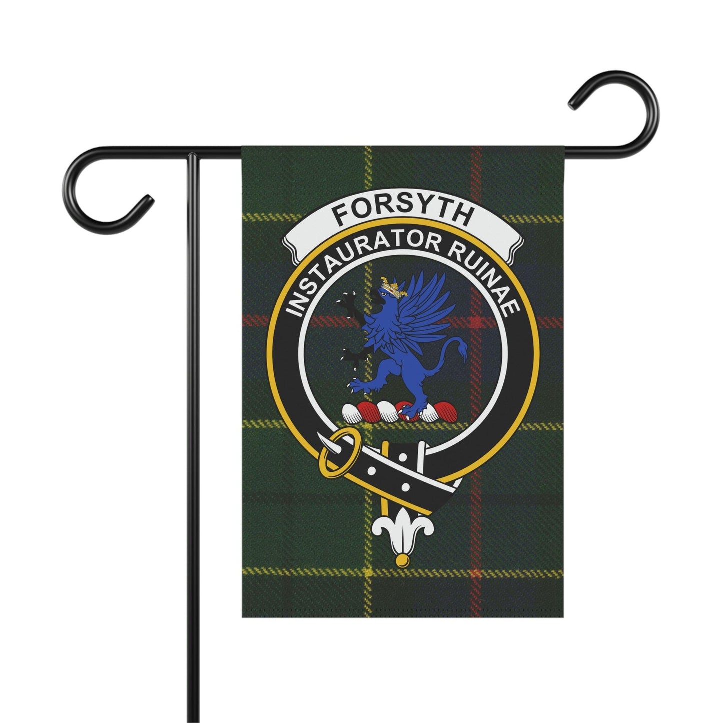 Forsyth Clan Scottish Tartan Flag, Forsyth Garden Banner, Scottish Flag, Scottish Clan Gift, Scotland Flag