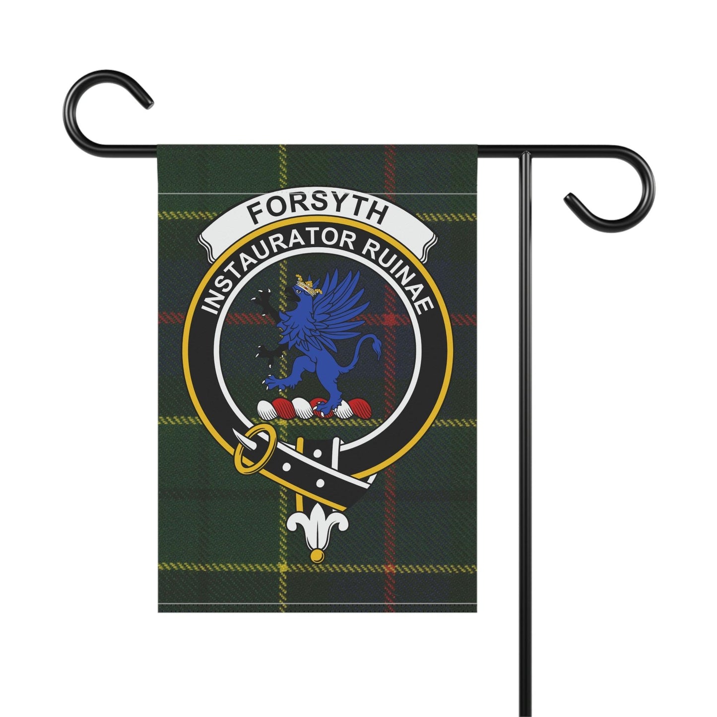 Forsyth Clan Scottish Tartan Flag, Forsyth Garden Banner, Scottish Flag, Scottish Clan Gift, Scotland Flag