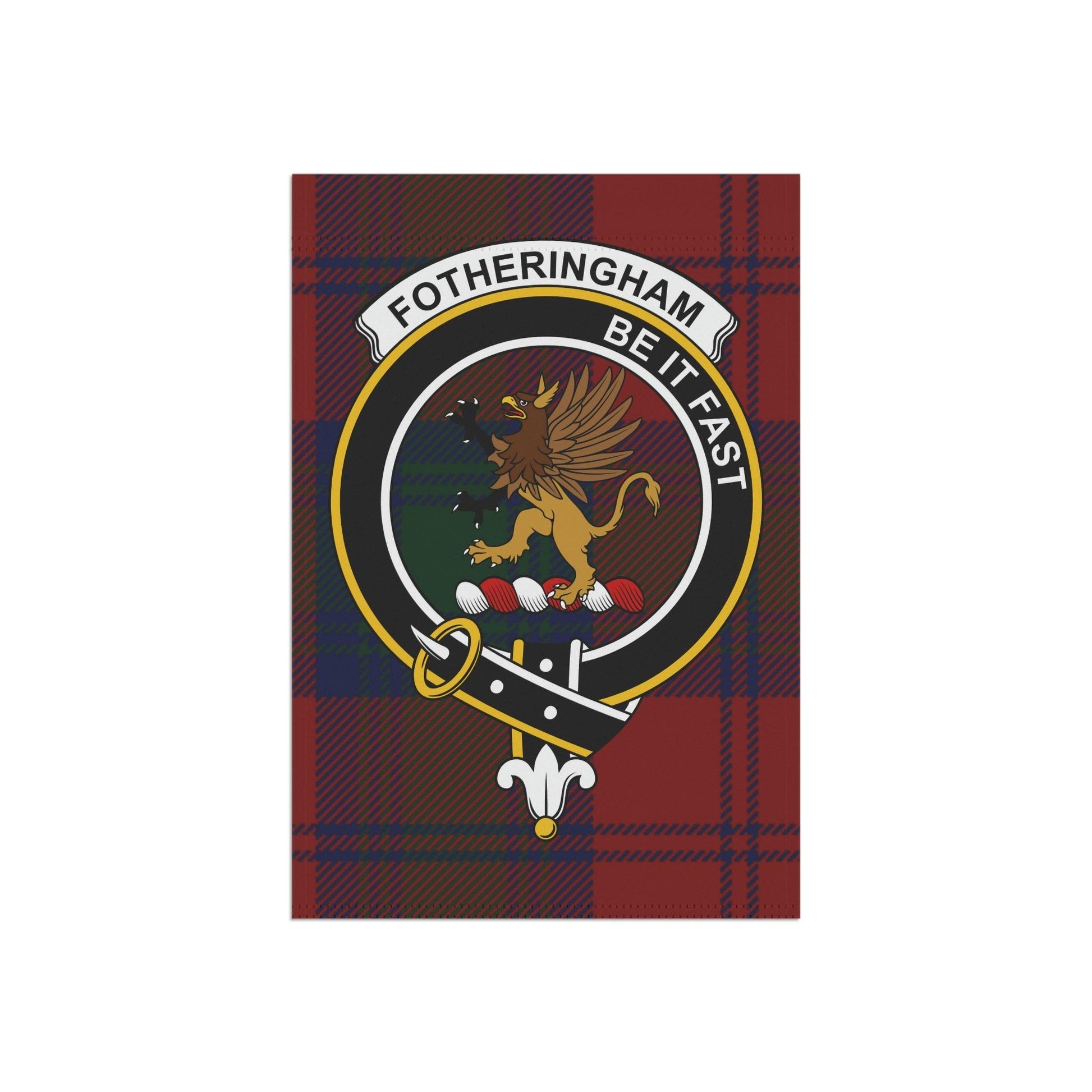Fotheringham Clan Scottish Tartan Flag, Fotheringham Garden Banner, Scottish Flag, Scottish Clan Gift, Scotland Flag