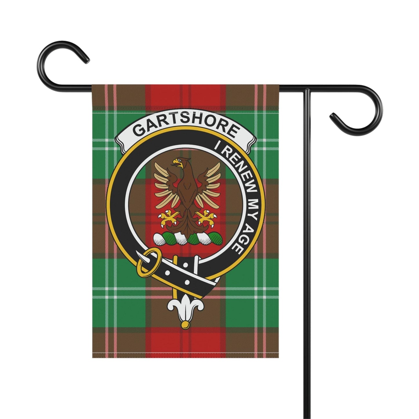 Gartshore Clan Scottish Tartan Flag, Gartshore Garden Banner, Scottish Flag, Scottish Clan Gift, Scotland Flag