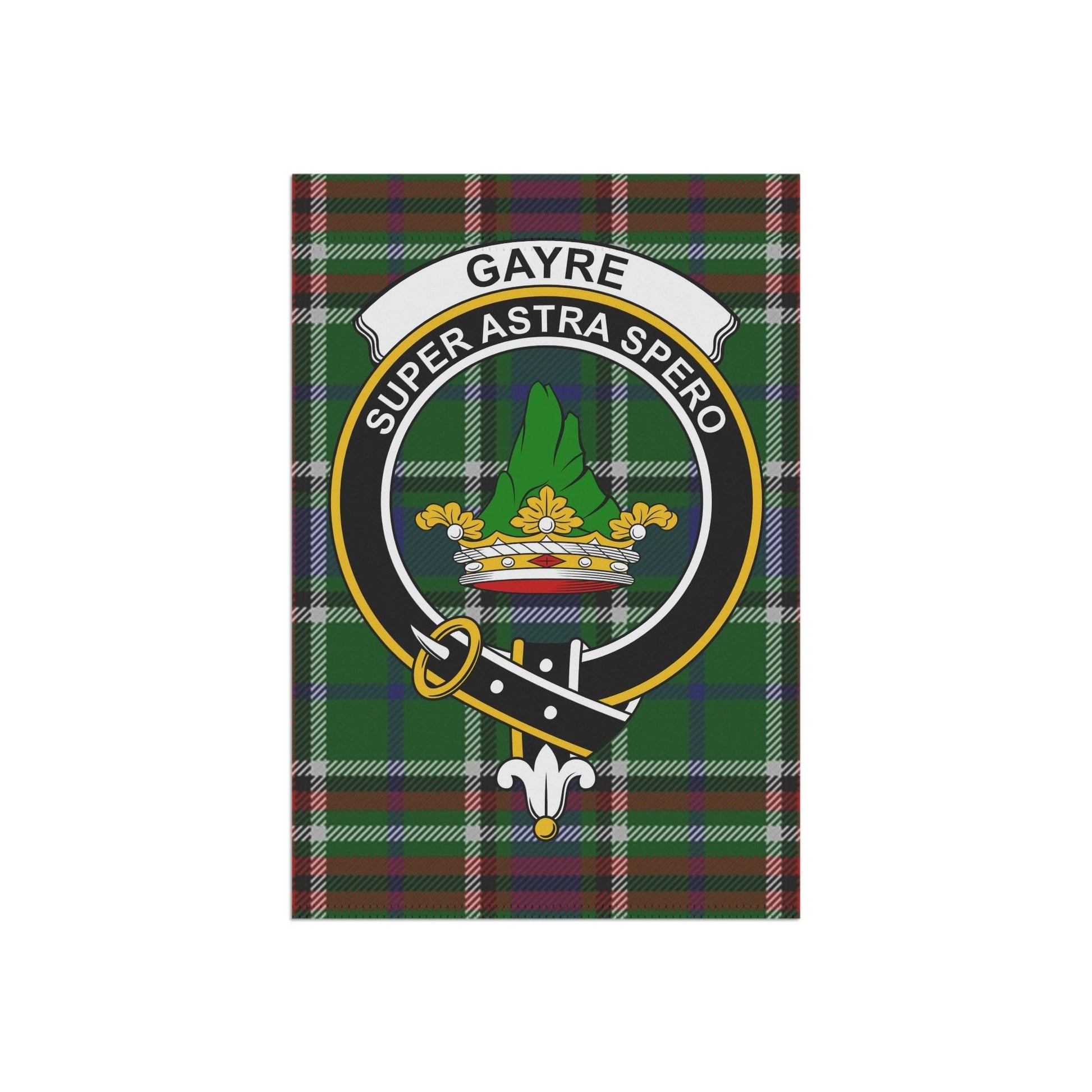 Gayre Clan Scottish Tartan Flag, Gayre Garden Banner, Scottish Flag, Scottish Clan Gift, Scotland Flag