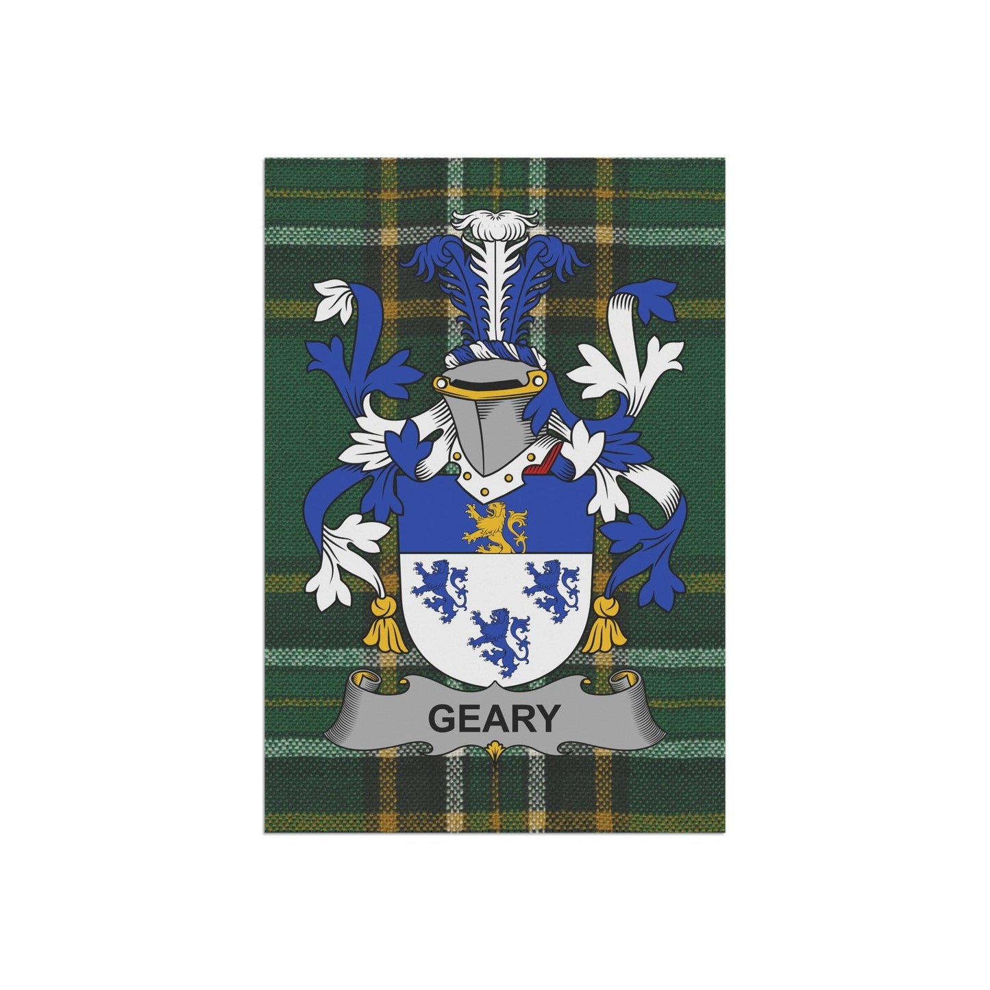 Geary Coat Of Arms Irish Garden Flag