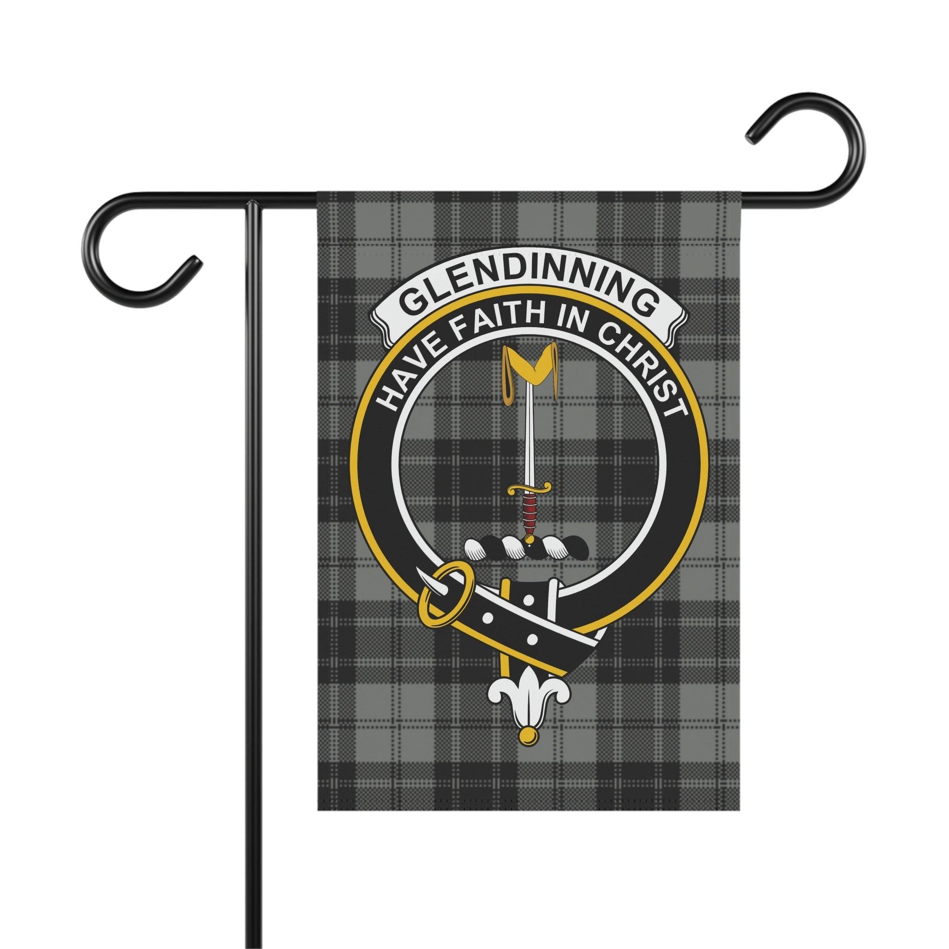 Glendinning Clan Scottish Tartan Flag, Glendinning Garden Banner, Scottish Flag, Scottish Clan Gift, Scotland Flag
