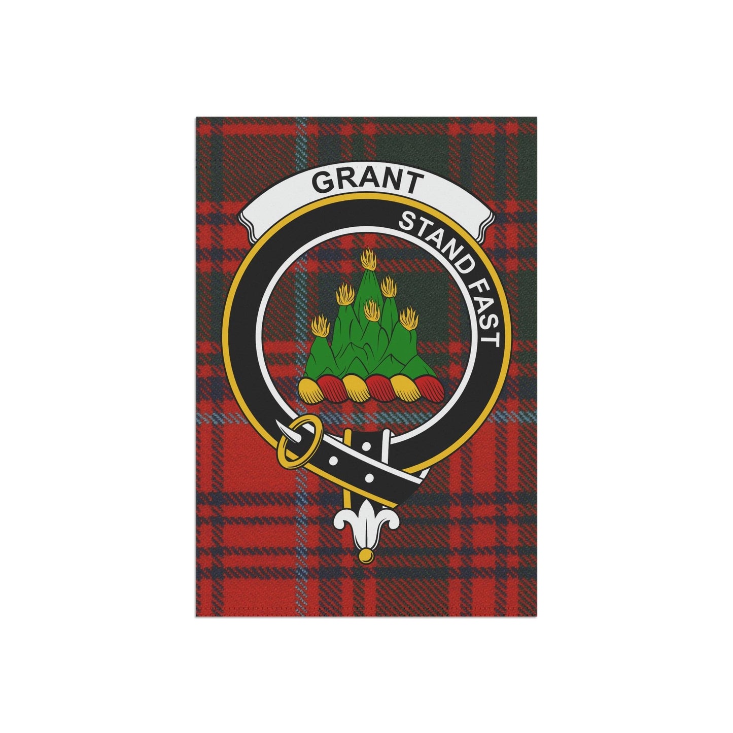 Grant Clan Scottish Tartan Garden Banner, Grant Family Crest Scotland Flag