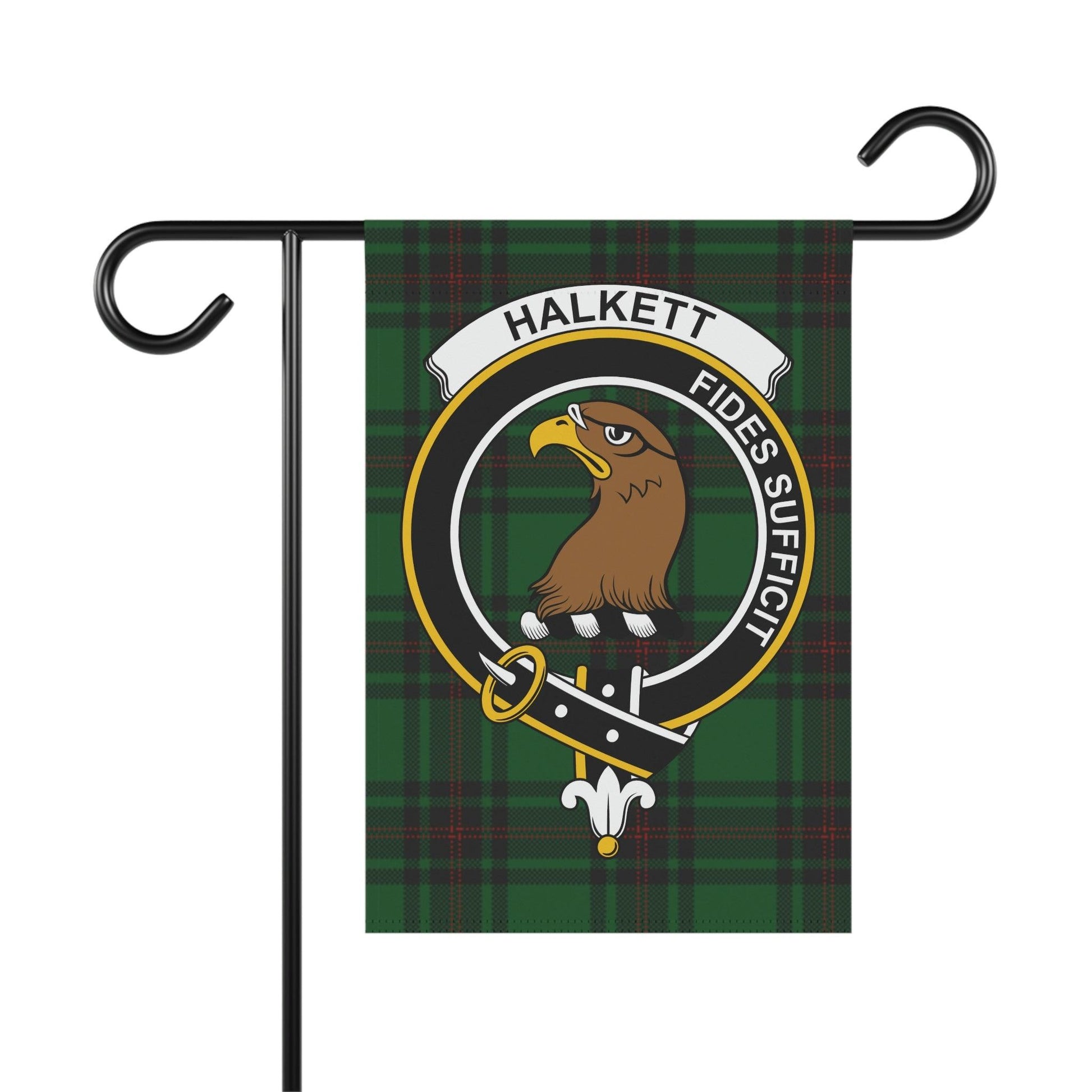 Halkett Clan Scottish Tartan Garden Banner, Haig Family Crest Scotland Flag