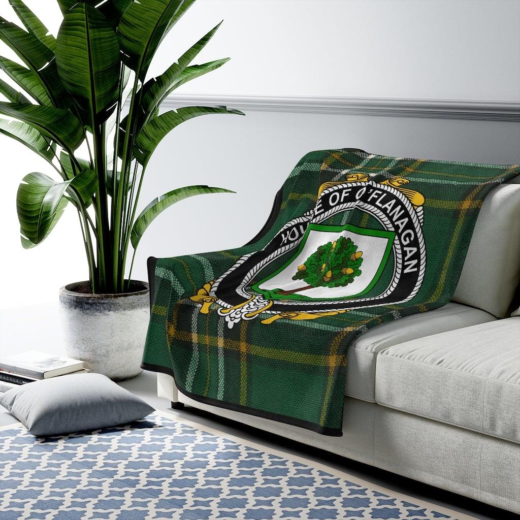 House Of Flanagan Irish Tartan Blanket
