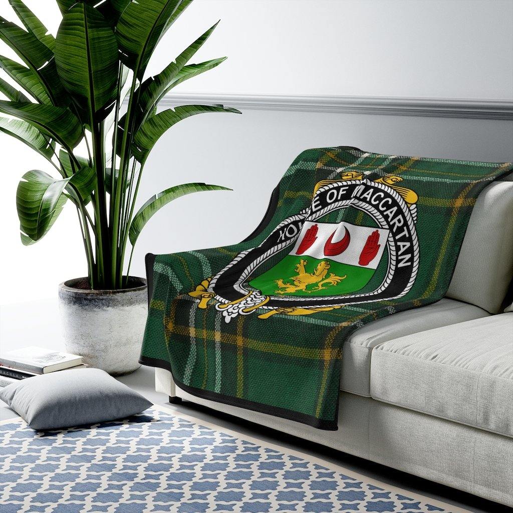 House Of MacCartan Irish Tartan Blanket
