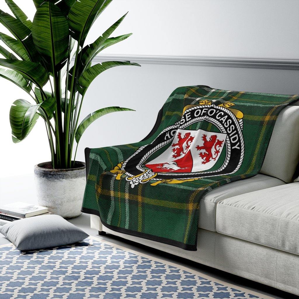 House Of O'Cassidy Irish Tartan Blanket