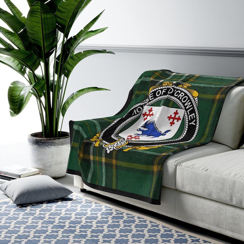 House Of O'Crowley Irish Tartan Blanket