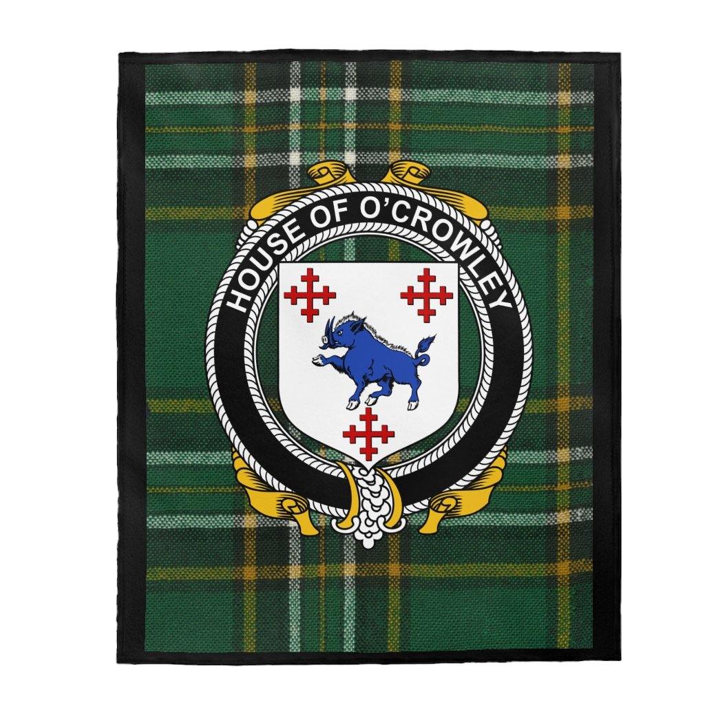 House Of O'Crowley Irish Tartan Blanket