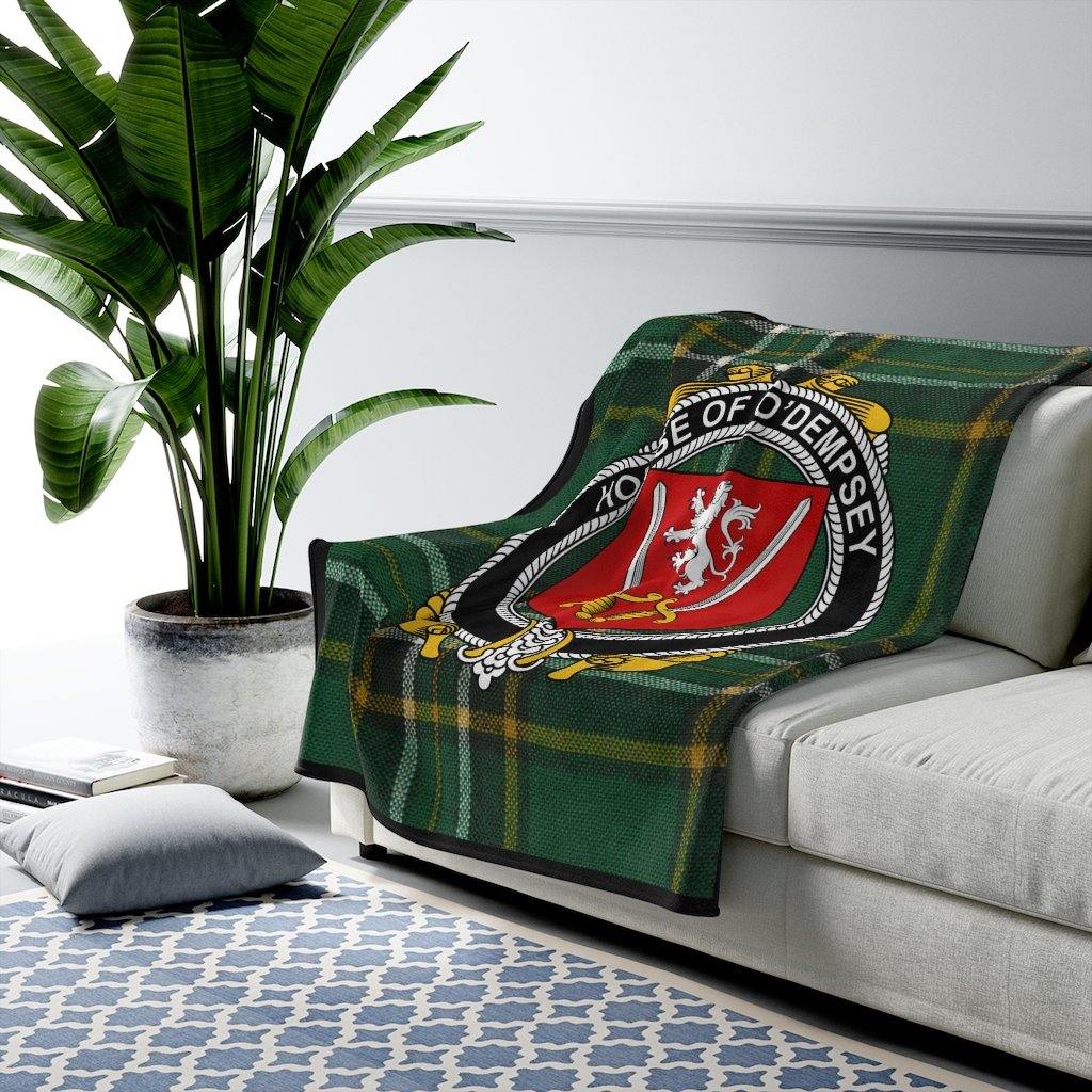House Of O'Dempsey Irish Tartan Blanket