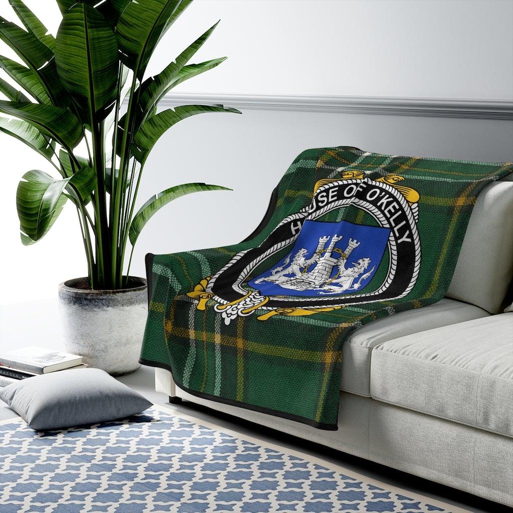 House Of O'Kelly Irish Tartan Blanket