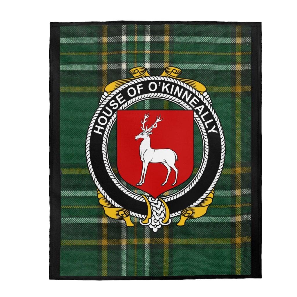 House of O'Kinneally Irish Tartan Blanket