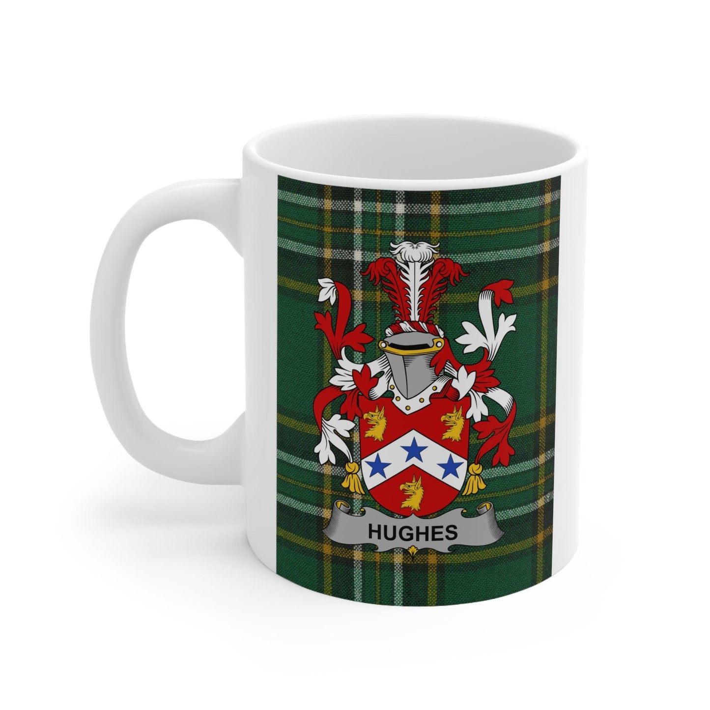 Hughes Coat Of Arms Irish Mug