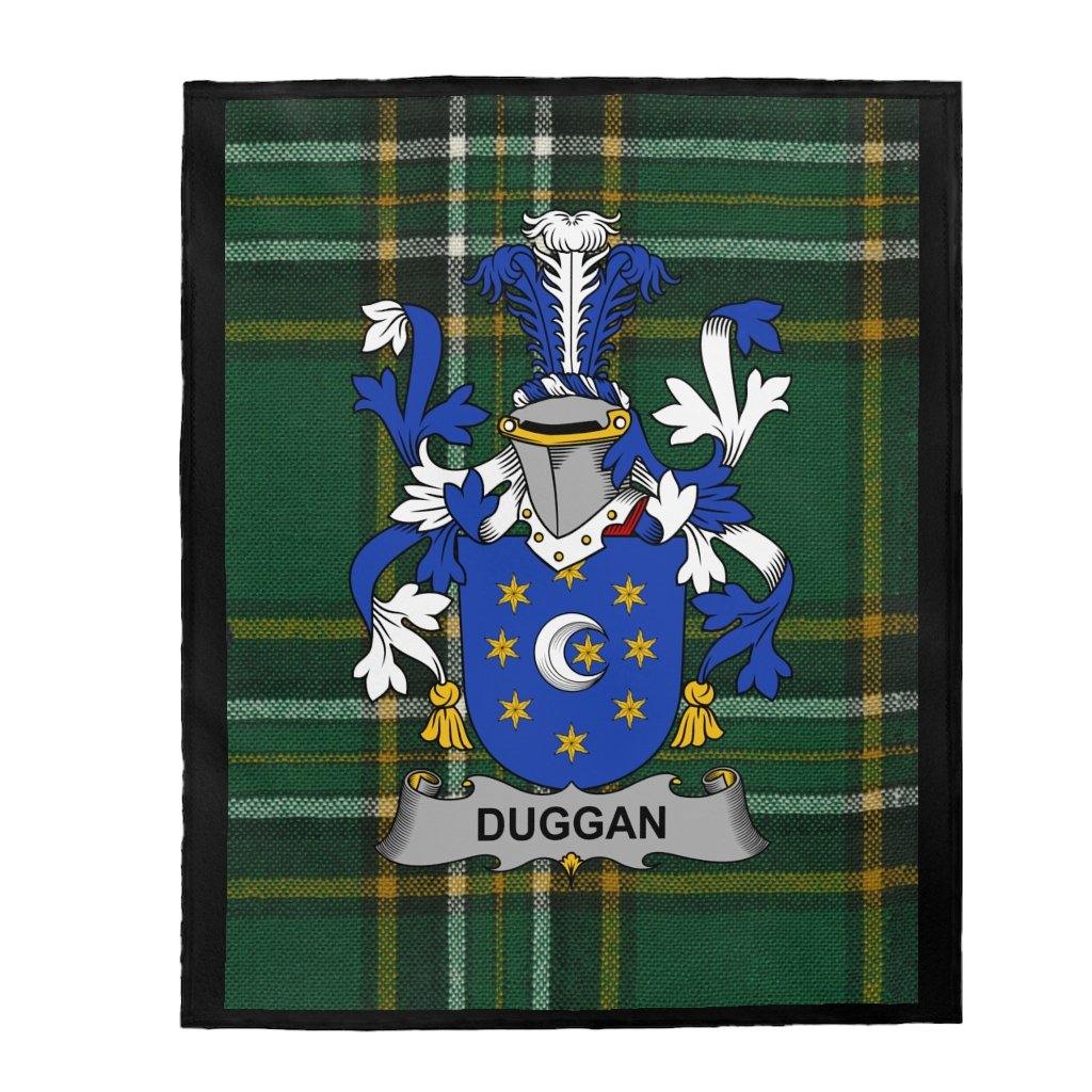 Irish Family Name Duggan Tartan Blanket