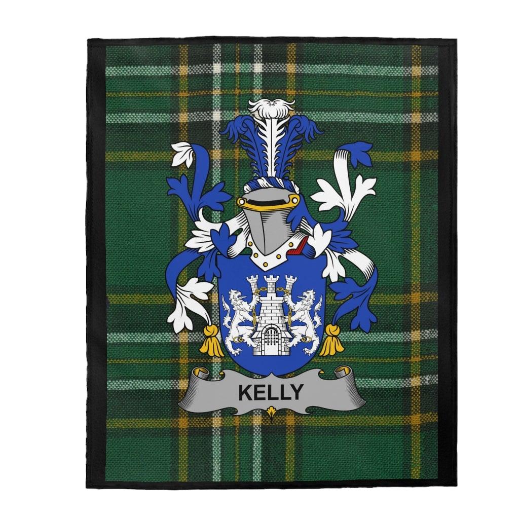 Kelly Coat Of Arms Irish Blanket