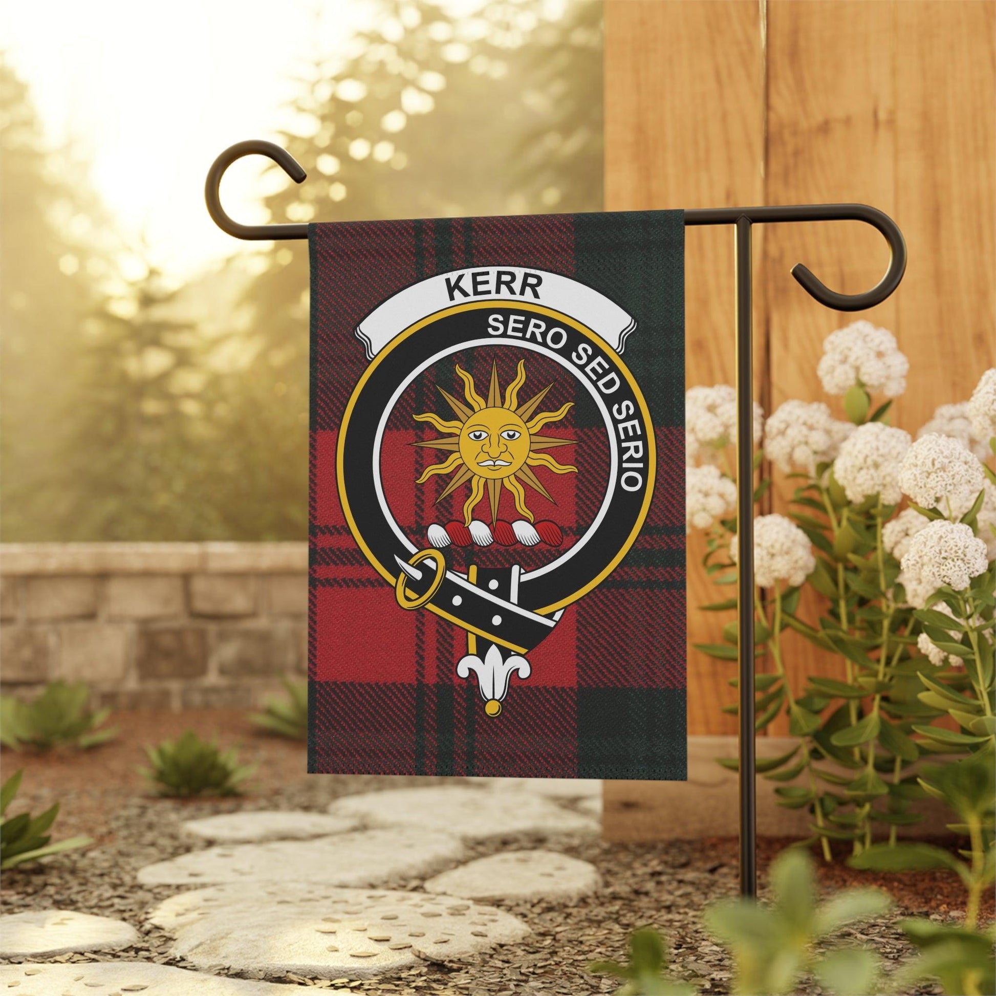 Kerr Clan Scottish Tartan Garden Flag