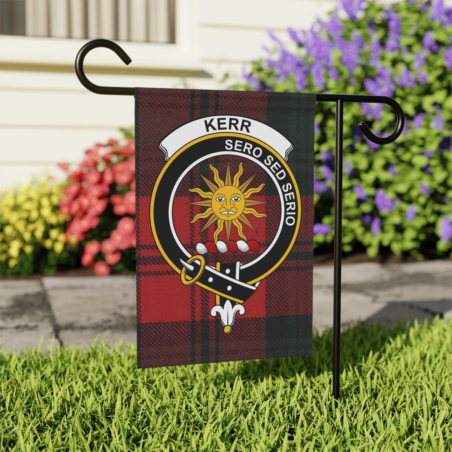 Kerr Clan Scottish Tartan Garden Flag