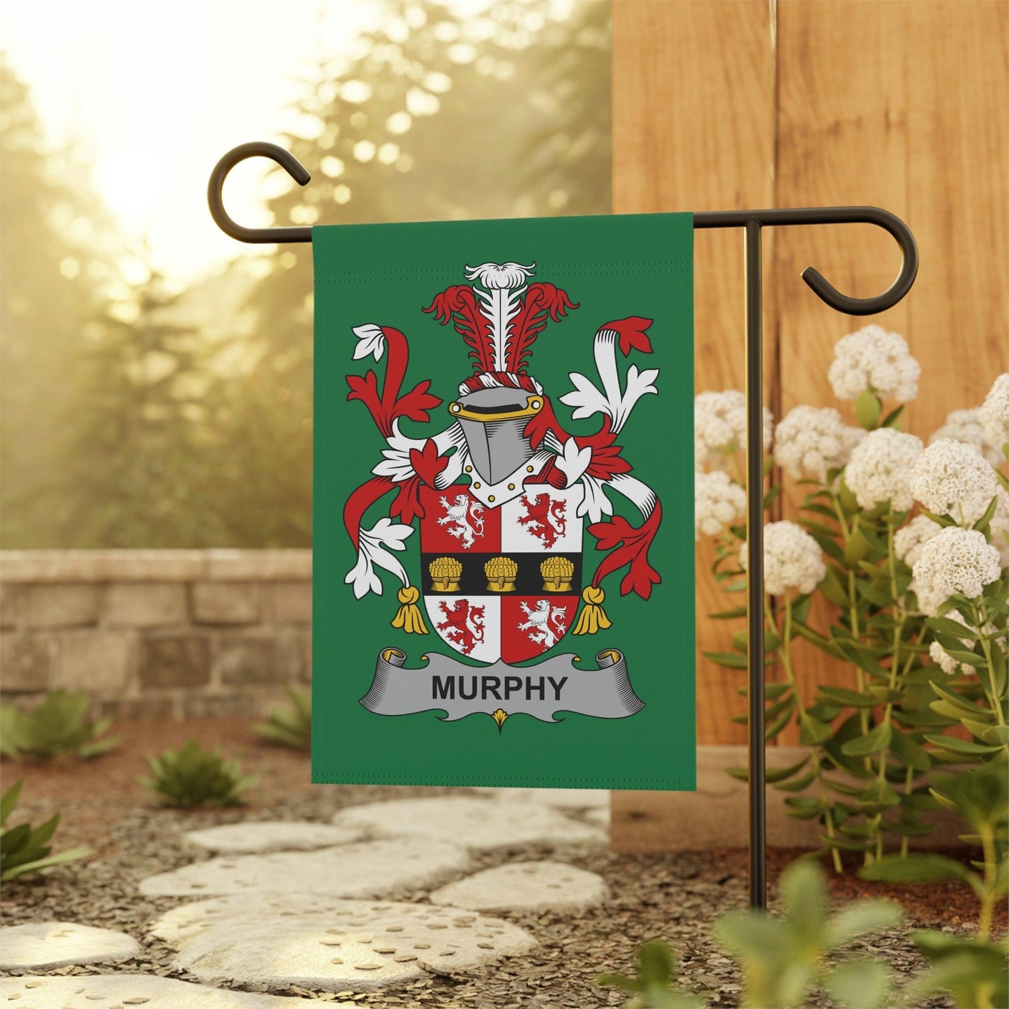 Murphy Family Coat Of Arms Irish Flag, Irish Family Name Garden Banner