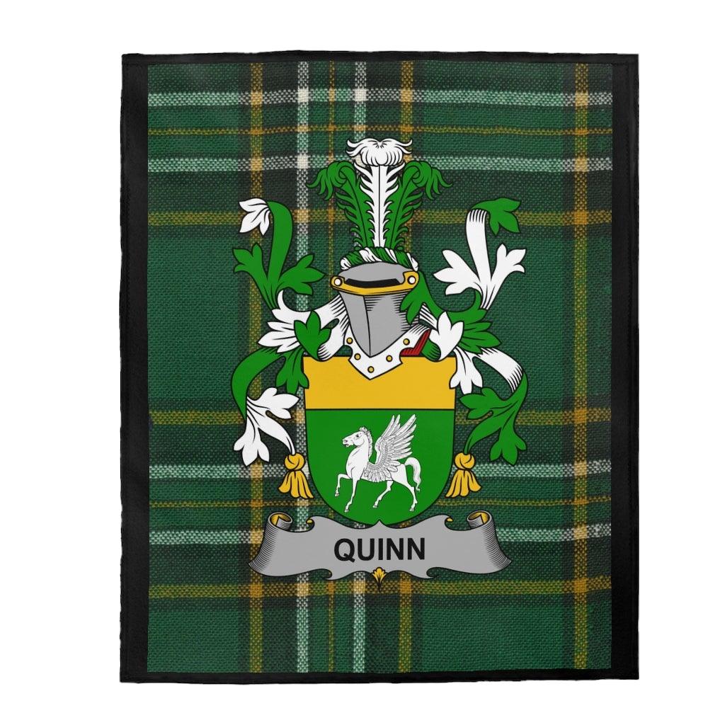 Quinn Coat Of Arms Irish Blanket