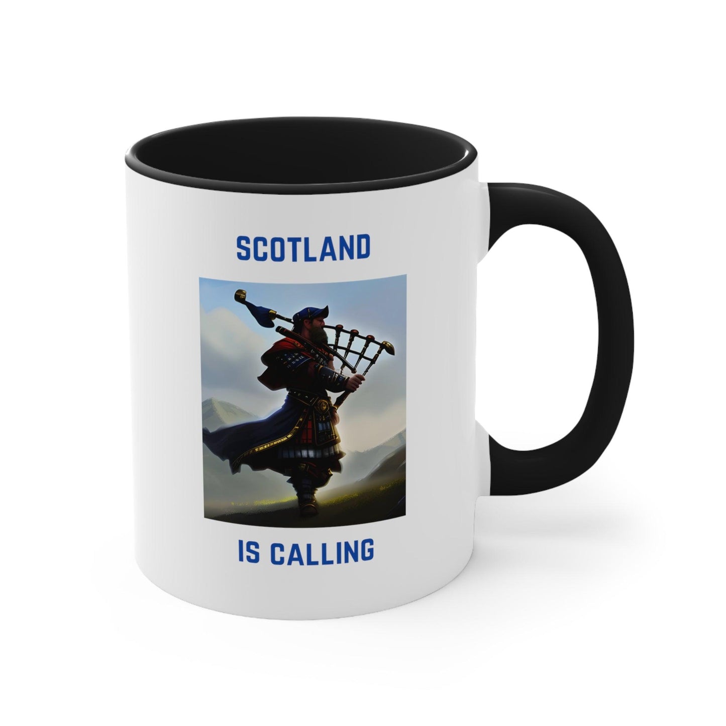 Scotland Is Calling 11oz Mug, Scottish Bagpipe Mug