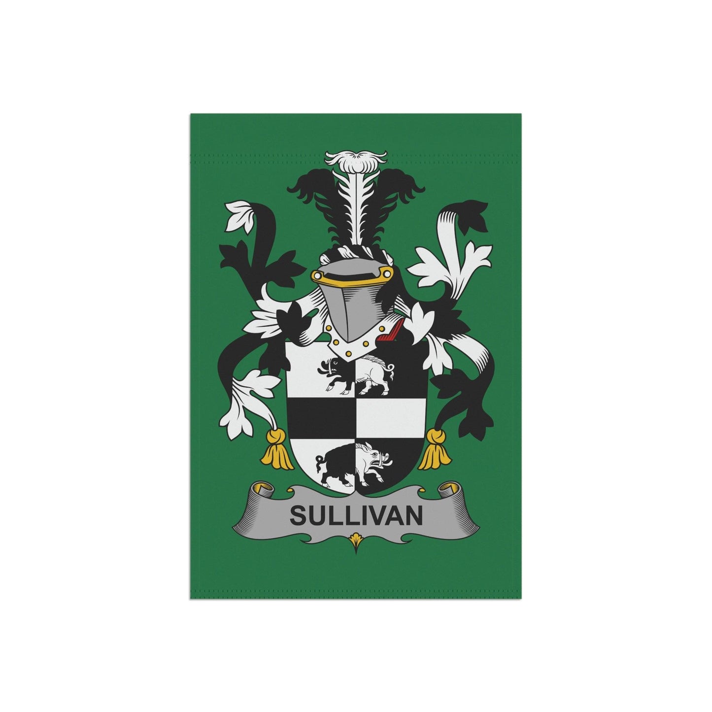Sullivan Family Coat Of Arms Irish Flag, Irish Family Name Garden Banner